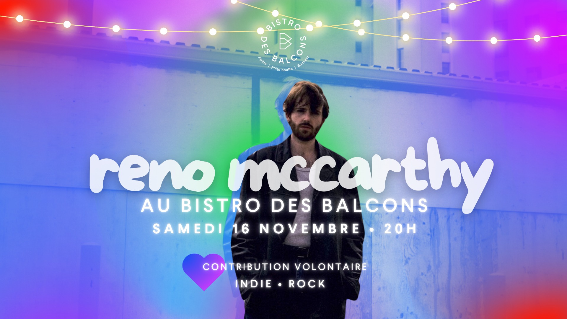 Reno McCarthy au Bistro des Balcons - Baie-Saint-Paul Guide